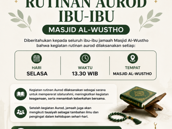 Rutinan Aurod Ibu-Ibu Masjid Al-Wustho